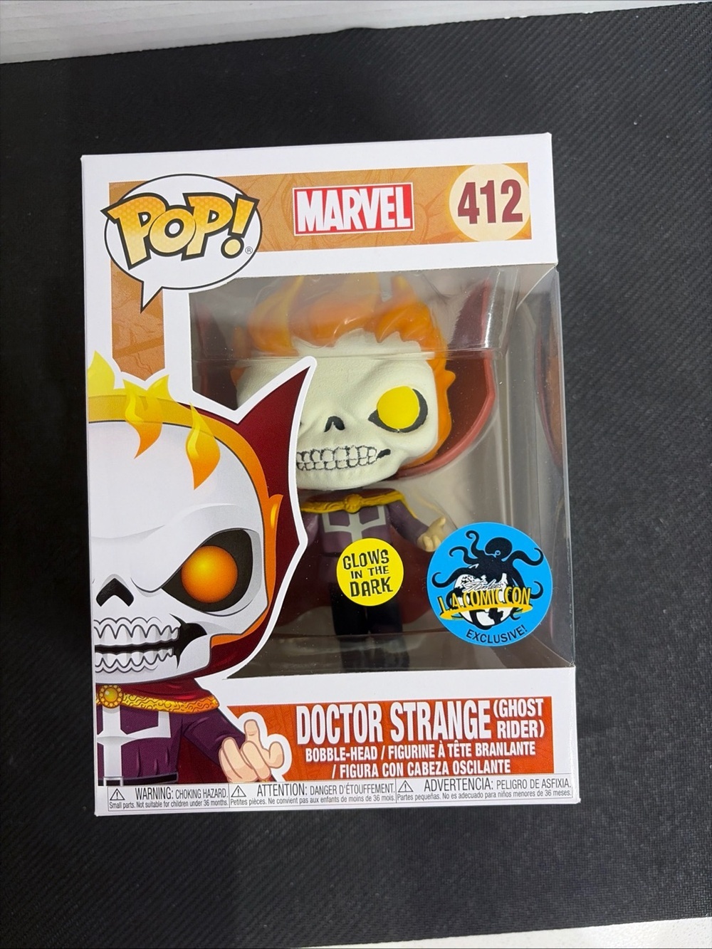 Funko Pop Marvel Doctor Strange (Ghost Rider) GITD #412 LACC Exclusive